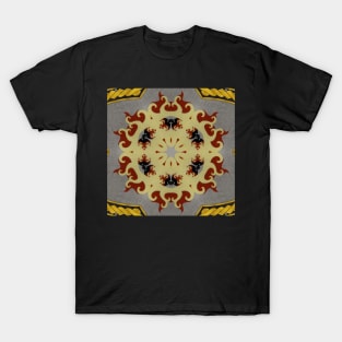 Ornate Kaleidoscope based on Crimson Defiance (Seamless) 5 T-Shirt